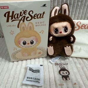 DUO DUO The Monsters Labubu”Have a Seat" Secret Plush.New.Box opened to verify.